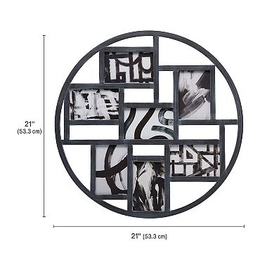 Melannco 7-Opening Round Collage Frame