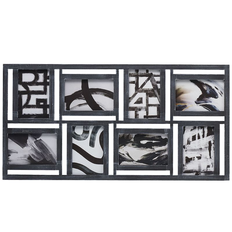 Melannco 8-Opening 4 x 6 Rectangular Collage Frame, Black
