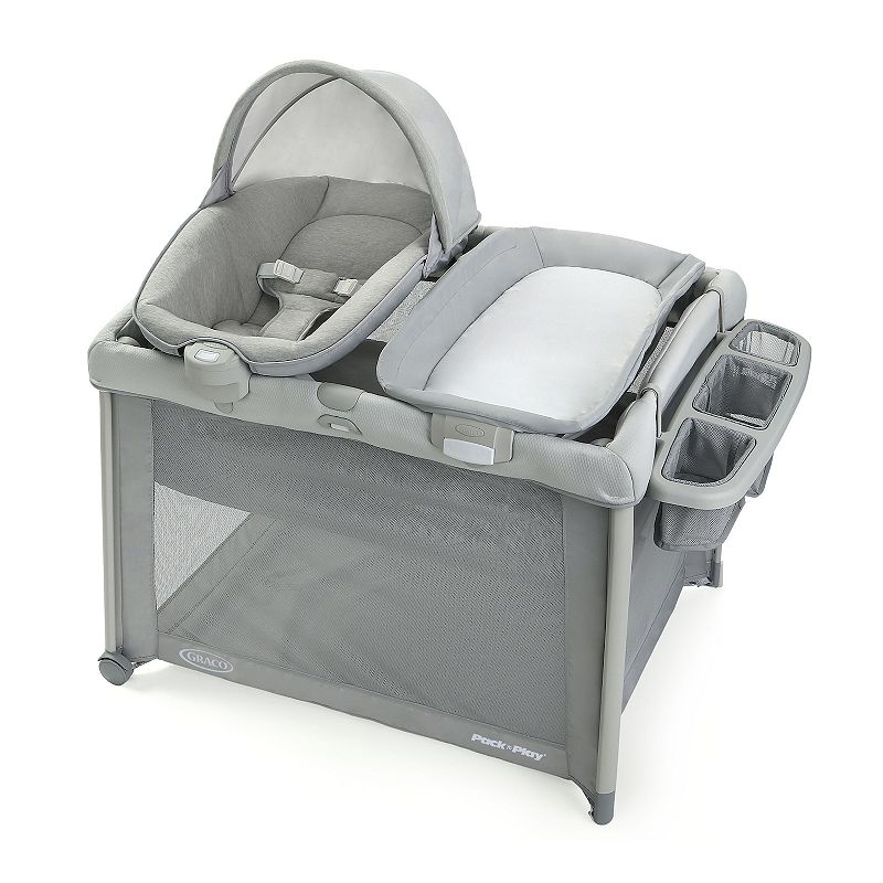 Graco Modern Cottage Collection Pack n Play FoldLite Playard, Grey