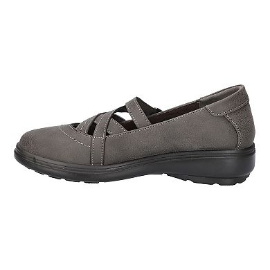 Wise by Easy Street Women's Asymmetrical Comfort Mary Janes
