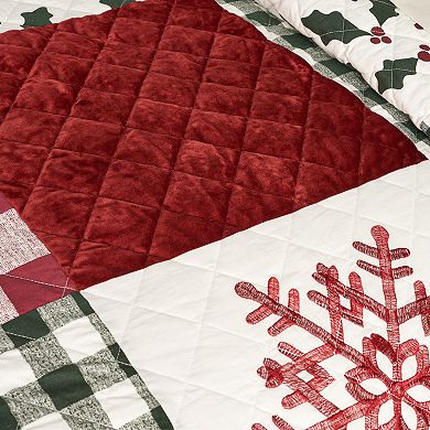St. Nicholas Square® Holiday Patchwork Quilt Set with Shams