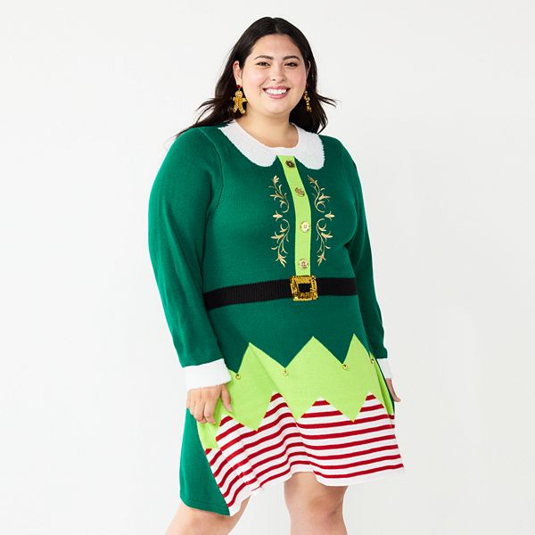 Plus size elf clearance dress