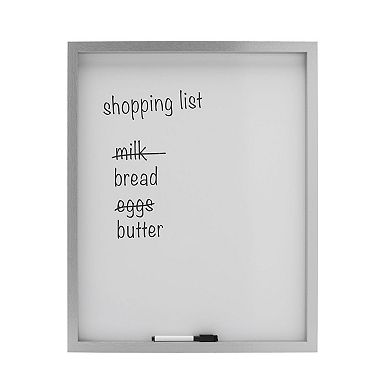 Mikasa Dry Erase White Board Wall Decor & Marker 2-piece Set