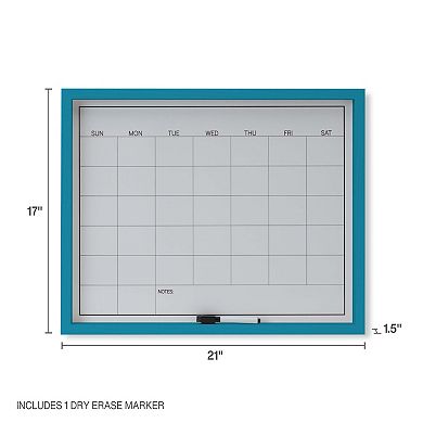 Mikasa Dry Erase White Board Calendar Wall Decor & Marker 2-piece Set