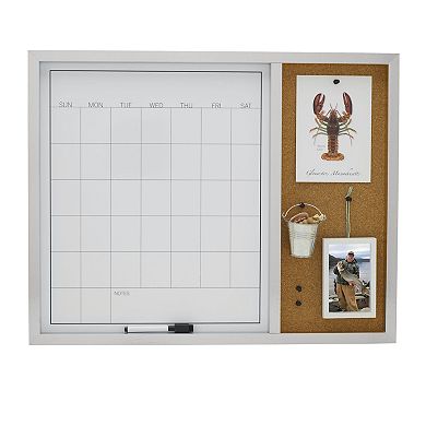 Mikasa White Board Calendar with Cork Board
