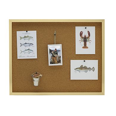 Mikasa Silver Cork Board with 5 Tacks