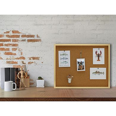Mikasa Silver Cork Board with 5 Tacks