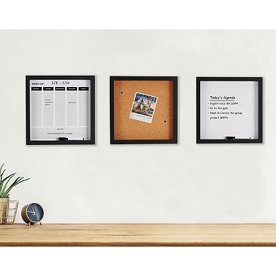 Mikasa Dry Erase Board, Calendar & Cork Board 3-Piece Set