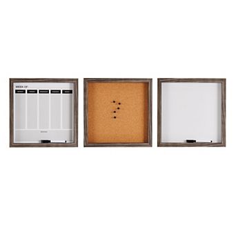 Mikasa Dry Erase Board, Calendar & Cork Board 3 pc Set