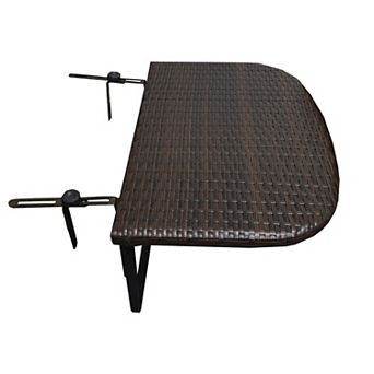 Oakland Living Indoor / Outdoor Foldable Wicker Balcony Table