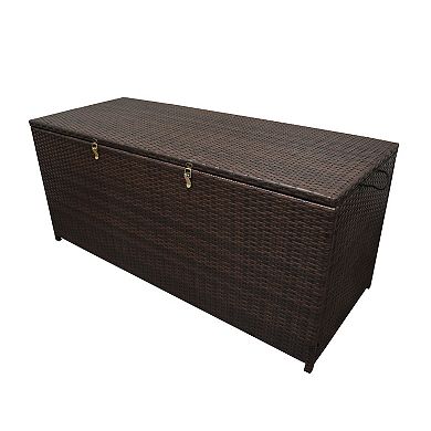 Oakland Living Indoor / Outdoor Patio Deck Wicker Storage Bin