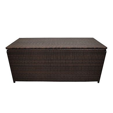 Oakland Living Indoor / Outdoor Patio Deck Wicker Storage Bin