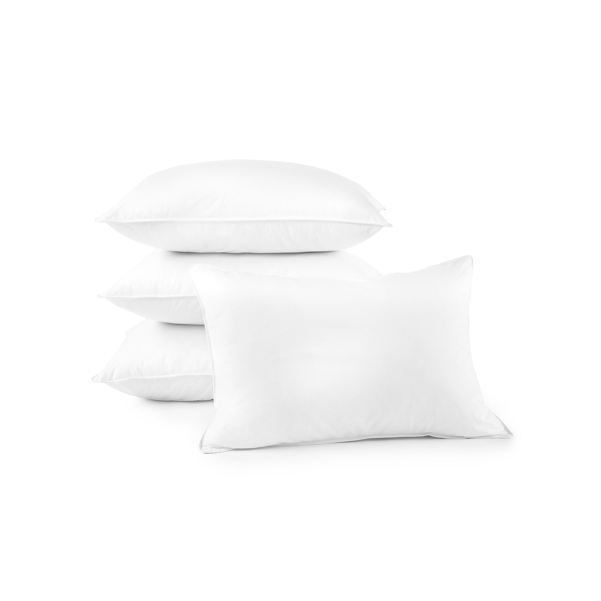 Downlite Soft Density 4-Pack Pillows, White