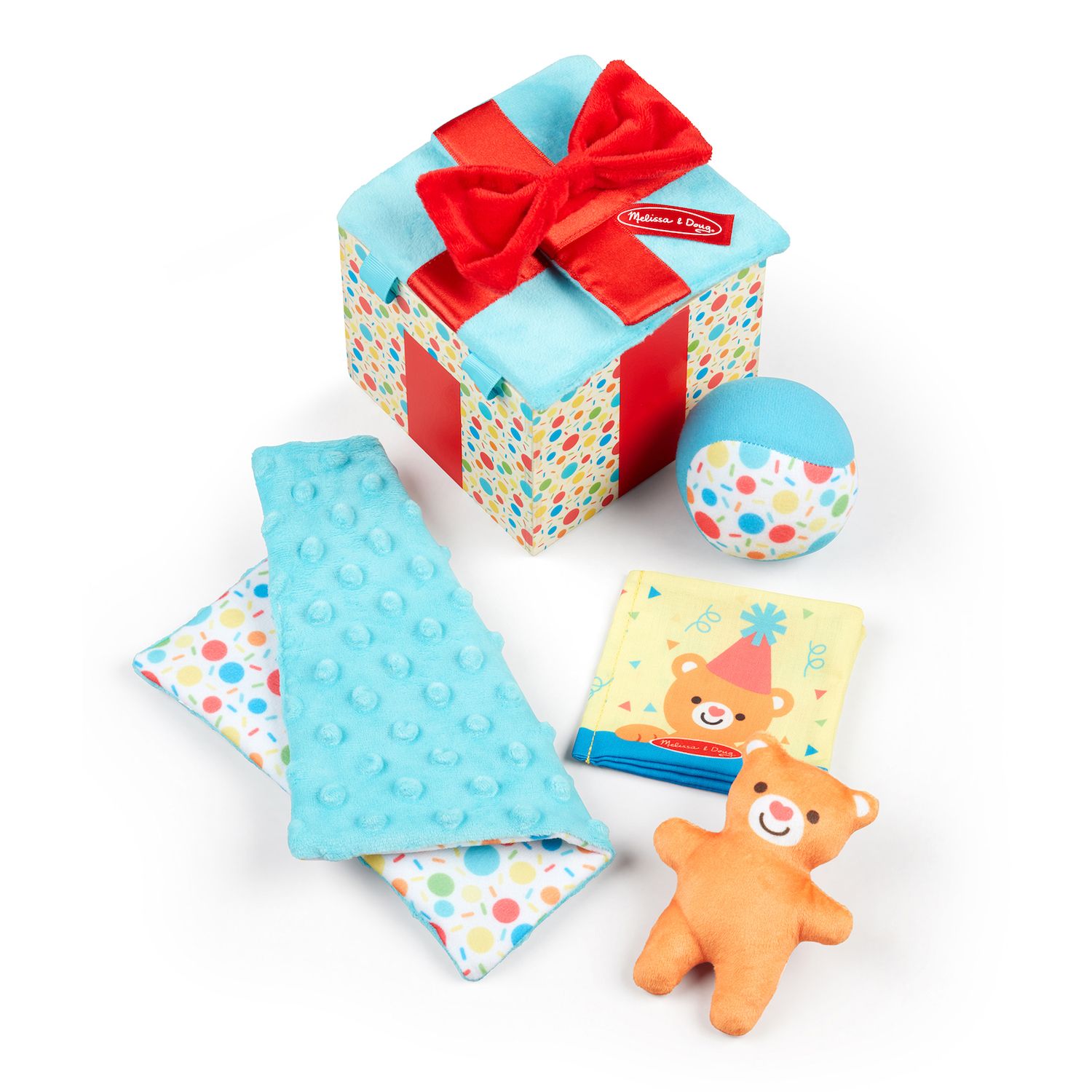 Детские мягкие игрушки Melissa & Doug Wooden Surprise Gift Box Infant Toy