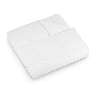 Downlite 300 Thread Count White Goose Down-Alternative Silky Soft Comforter