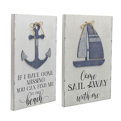 Elements Coastal Wall Decor 2-piece Set