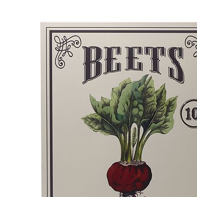 Elements Farmhouse Seed Wall Decor 4-piece Set