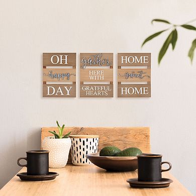 Elements Home Sweet Home Wall Decor 3-piece Set