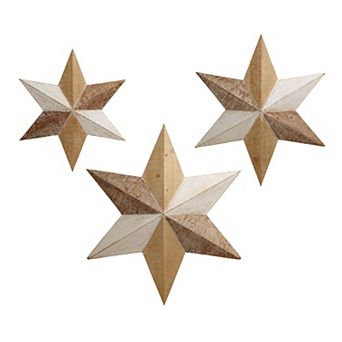 Elements Farmhouse Star Wall Decor 3 pc Set