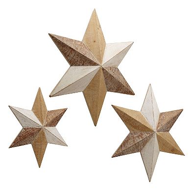 Elements Farmhouse Star Wall Decor 3-piece Set