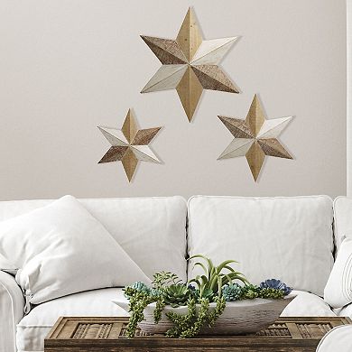 Elements Farmhouse Star Wall Decor 3-piece Set