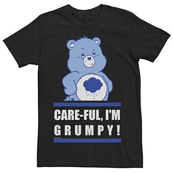 Men's Care Bears Care-Ful, I'm Grumpy! Grumpy Bear Tee