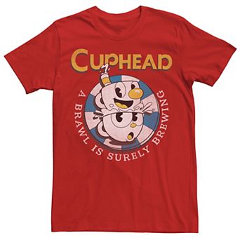 Men's The Cuphead Show Mugman Poker Chip Brewing Brawl Tee