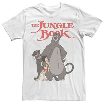Men's Disney's The Jungle Book Mowgli Baloo And Bagheera Poster Tee
