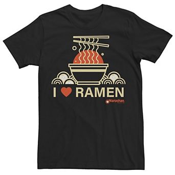 Men's Maruchan I Heart Ramen Bowl And Chopsticks Tee