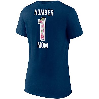 Women's Fanatics Branded Navy Chicago Bears Team Mother's Day V-Neck T-Shirt