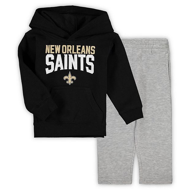 Toddler Black/Gray New Orleans Saints Fan Flare Pullover Hoodie and  Sweatpants Set