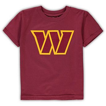 Toddler Burgundy Washington Commanders Logo T-Shirt