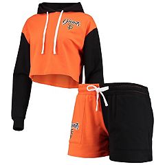 San Francisco Giants Concepts Sport Women's Meter Knit Raglan Long Sleeve T- Shirt & Shorts Sleep Set - Heather Black