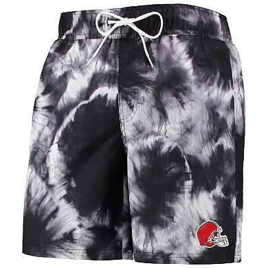Men's G-III Sports by Carl Banks Black Cleveland Browns Splash Volley Swim Shorts