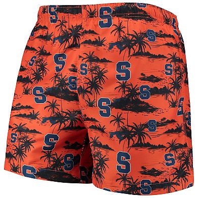 Men's FOCO Orange Syracuse Orange Island Palm Swim Trunks