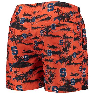 Men's FOCO Orange Syracuse Orange Island Palm Swim Trunks