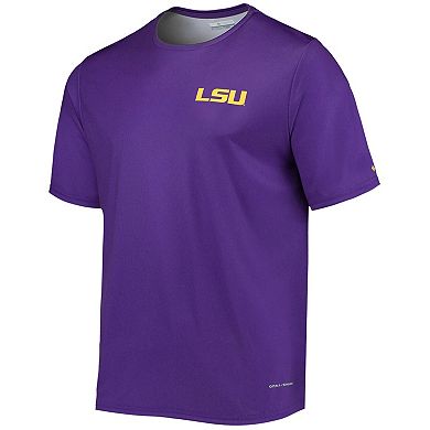 Men's Columbia Purple LSU Tigers Terminal Tackle Omni-Shade T-Shirt