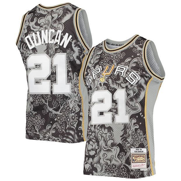 Tim Duncan San Antonio Spurs Mitchell & Ness Women's 1998-99 Hardwood Classics Swingman Jersey - Black