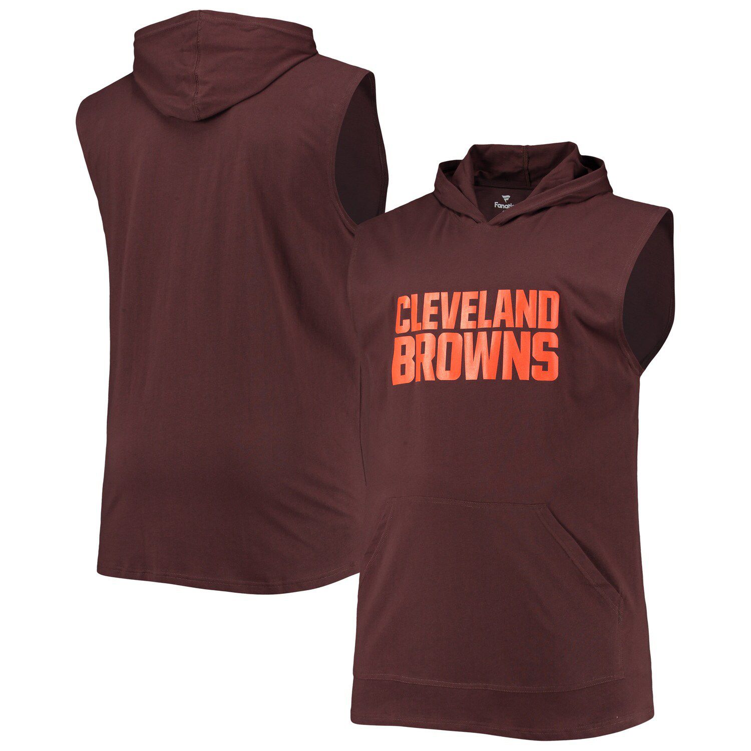 Fanatics Branded Brown Cleveland Browns Plus Size Original State Lace-Up T-Shirt