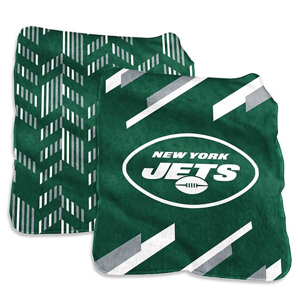 Lids New York Jets 50'' x 60'' Native Raschel Plush Throw Blanket