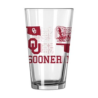 Oklahoma Sooners 16oz. Team Spirit Pint Glass