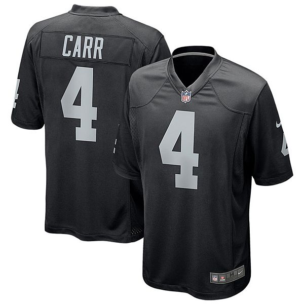 Derek Carr Las Vegas Raiders Nike Women's Therma Long Sleeve Jersey - Black