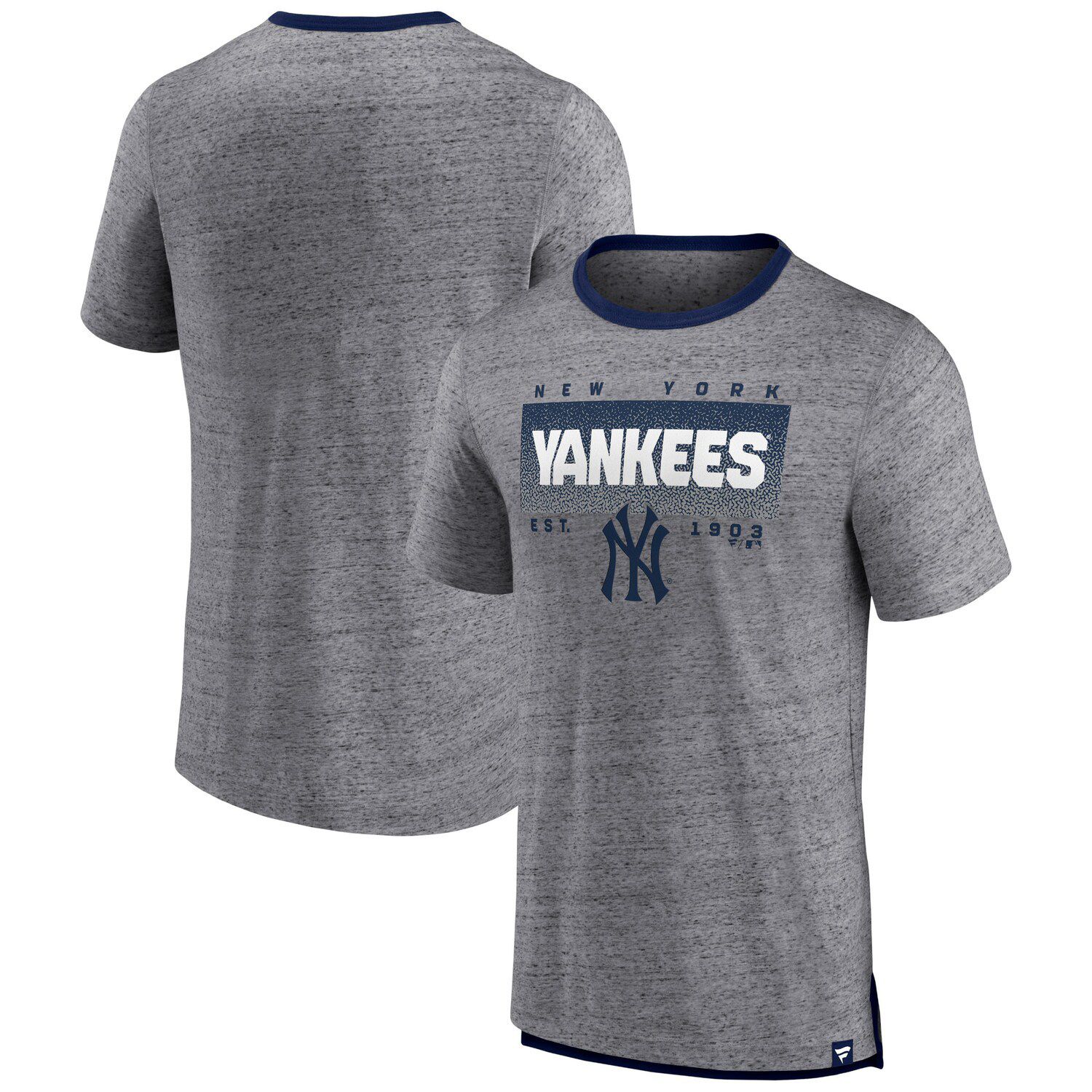 Profile Men's Heathered Gray New York Yankees Big & Tall Bronx Bombers Hometown Collection Pullover Hoodie in Heather Gray