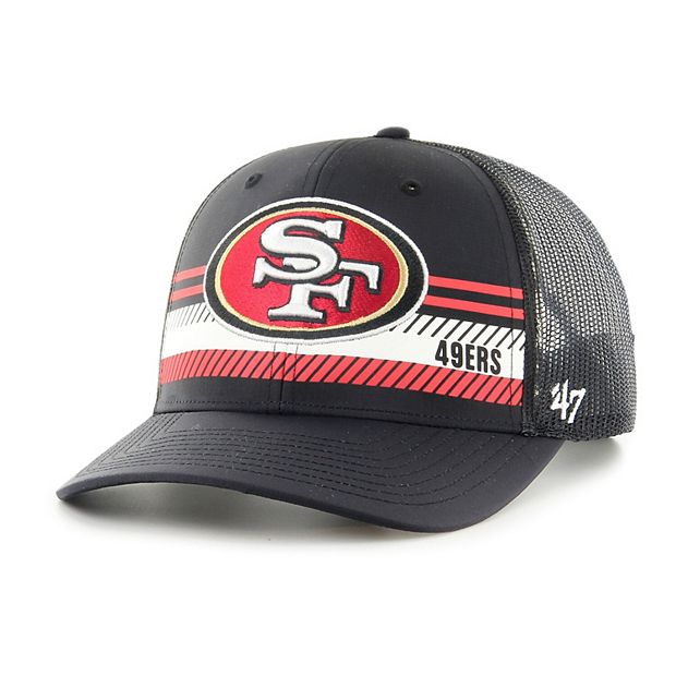 Men's '47 Black San Francisco 49ers Cumberland Trucker Snapback Hat