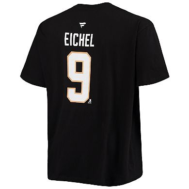 Men's Fanatics Branded Jack Eichel Black Vegas Golden Knights Big & Tall Name & Number T-Shirt
