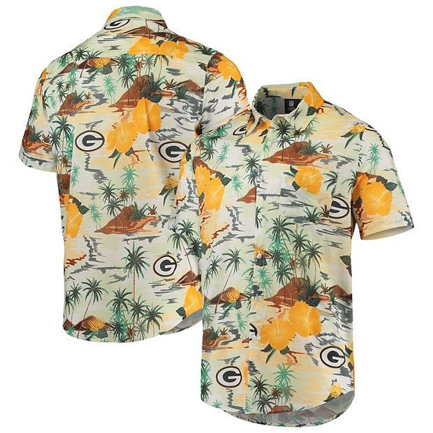 Green Bay Packers Cutter & Buck Prospect Textured Stretch Mens Short Sleeve Polo