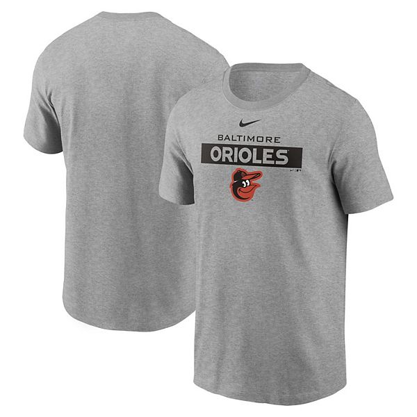 Baltimore Orioles Dri Fit Men's Gray Crew Neck T-Shirt