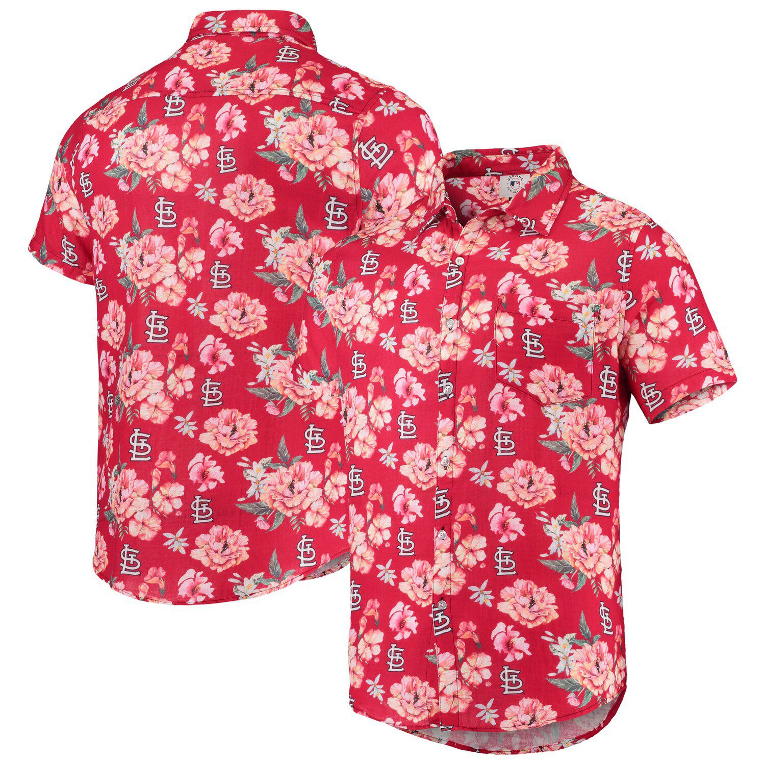 Chicago White Sox FOCO Floral Linen Button-Up Shirt - Black