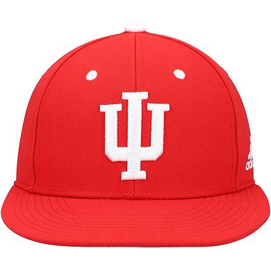 Men's adidas Indiana Hoosiers Crimson On-Field Baseball Fitted Hat