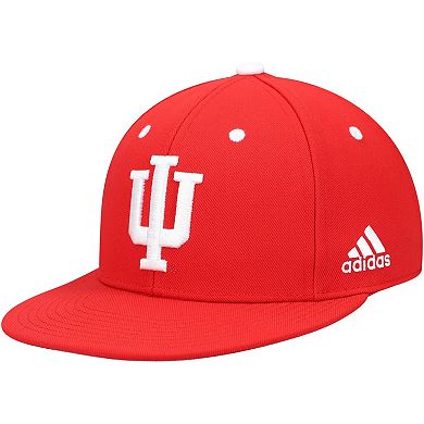 Men's adidas Indiana Hoosiers Crimson On-Field Baseball Fitted Hat